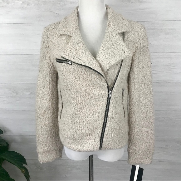 Black Rivet Jackets & Blazers - Black Rivet Faux Shearling Moto Jacket M